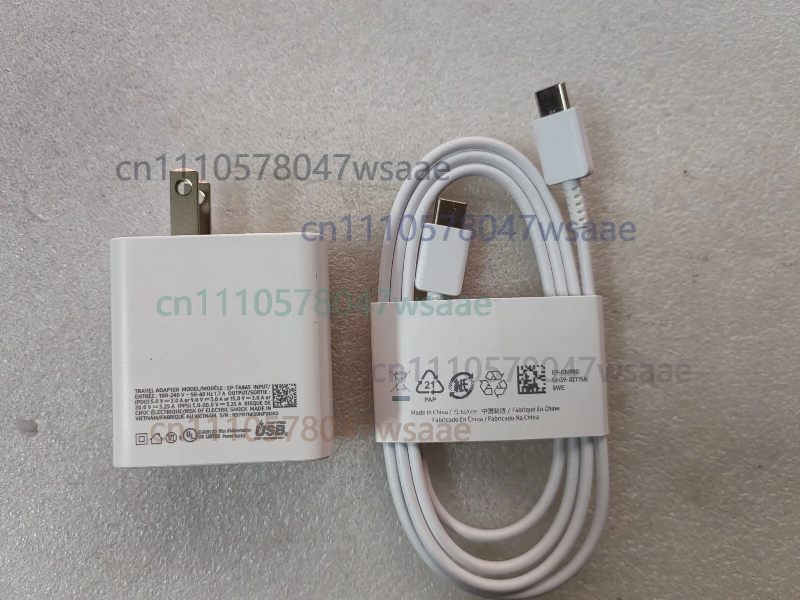 Genuine 65W 20V 3.25A USB-C Charger for Samsung Galaxy Book Flex NP950QCG Laptop