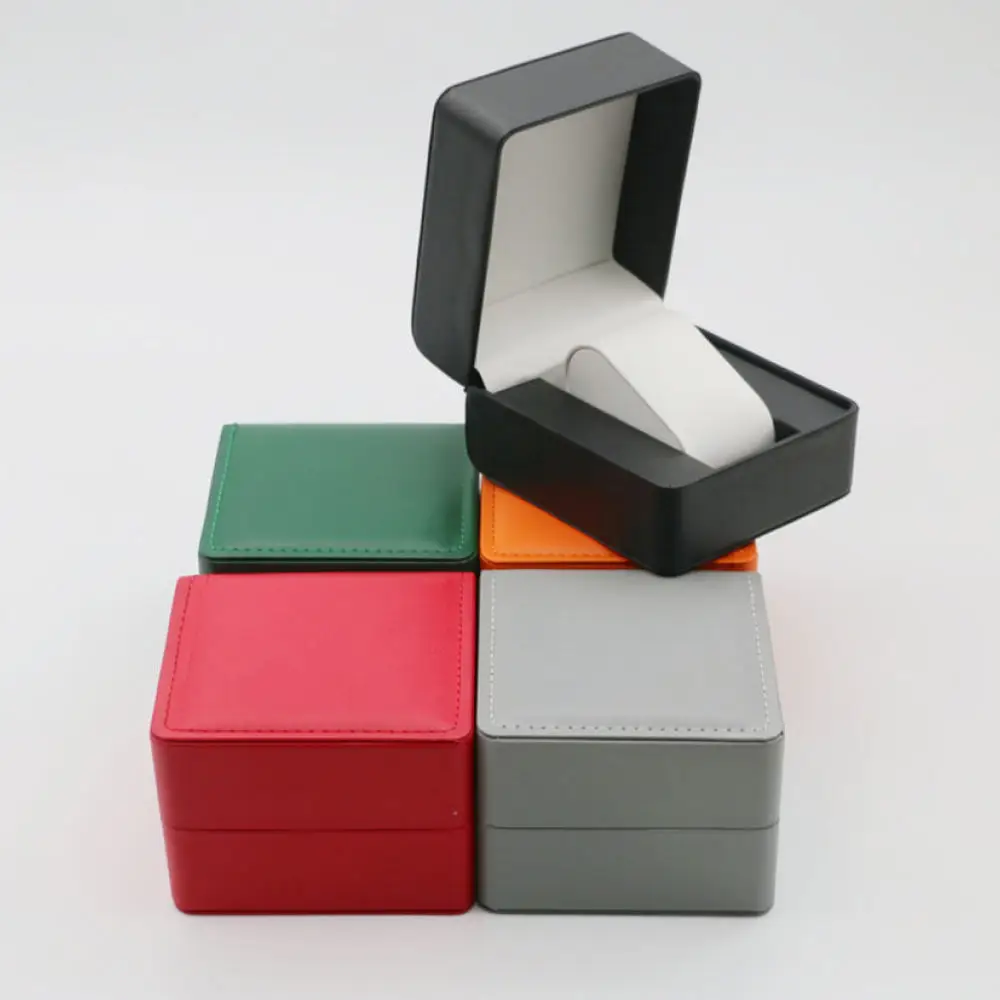 Étui de rangement pour montres en cuir synthétique de qualité supérieure, boîte organisatrice portable pour protéger vos montres et les offrir en cadeau avec élégance.