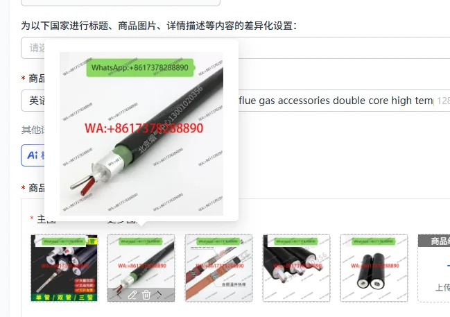 Double Tube CEMS B040201004C Flue Gas Accessories High Temperature Explosion-Proof Tracing Belt Sampling Pipeline for Environmen