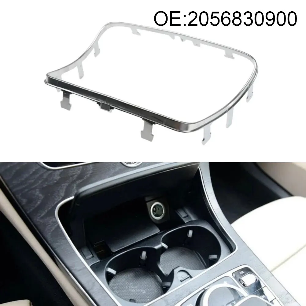 Center Console Interior Trim Frame for Cup Holder on For Mercedes C-Class W205 W253 GLC 2014 through 2022 Model Years