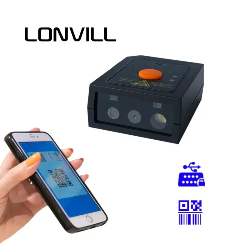 Wholesale Barcode Decoder Fixed Mount Industrial Barcode Reader 2d Qr Scanner With Rs232