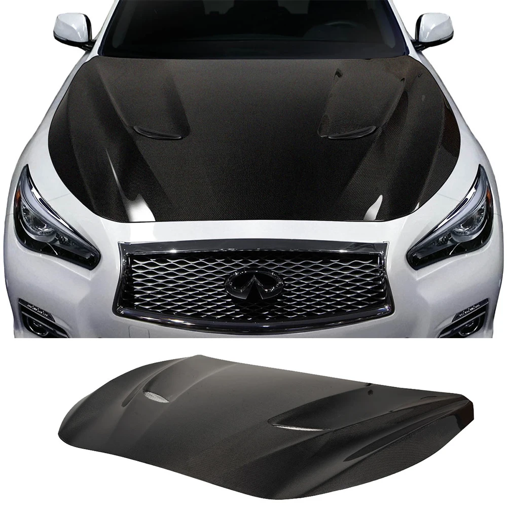 

Suitable For Infiniti Q50 Carbon Fiber Engine Hood Modification From 2014 To 2023