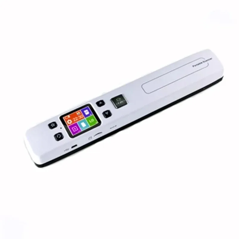 Portable Scanner 02A A4 HD Color LCD Screen with SD Card 16G 32G 1050 DPI CIS Scanning Document Photo Image Storage Format JPG/P