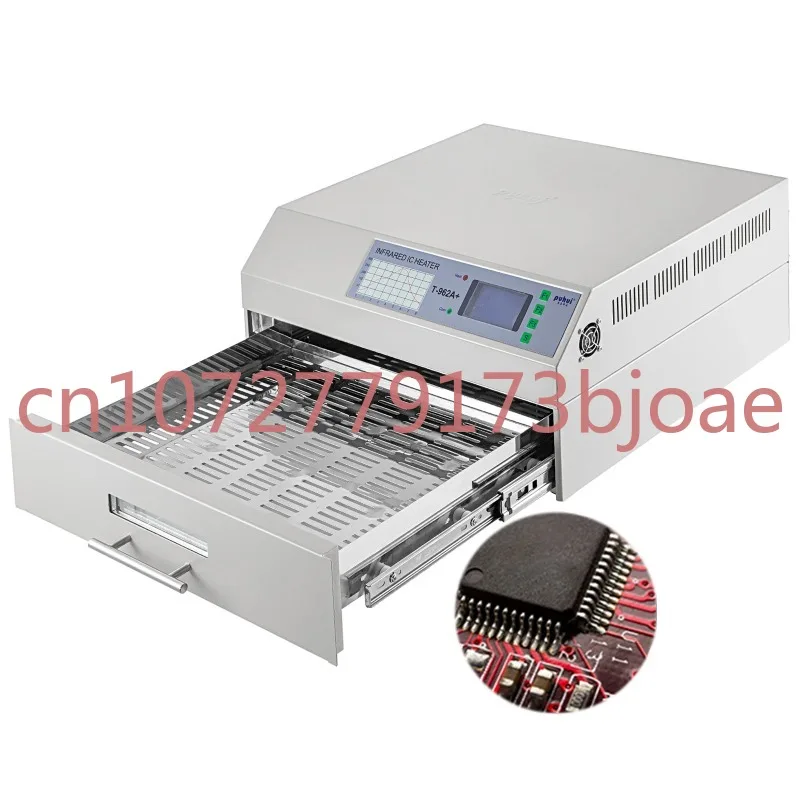 Small Solder Paste Reflow Oven T-962A+ Lead-free BGA Smt Desktop Infrared Reflow Oven for Pcb Soldering