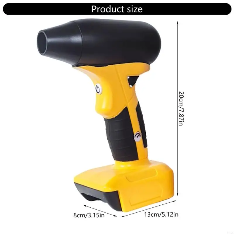 Blower per elettrica per pistole rimozione della polvere a cordone a batteria da 18 V 4 velocità y4qc