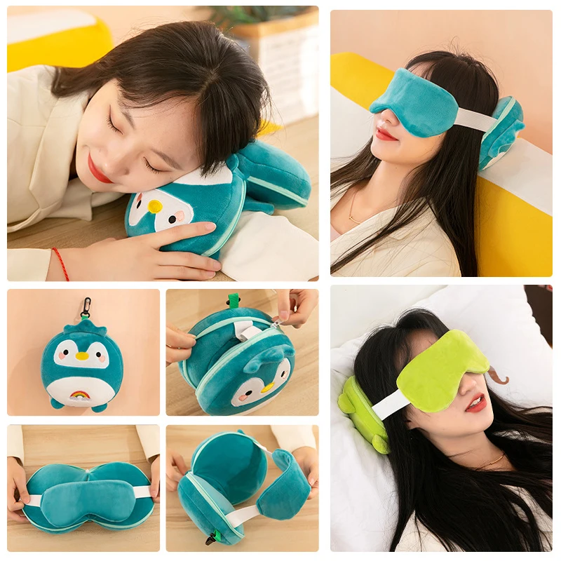 (BF06)Cartoon 2-In-1 Neck Pill - Travel Accessories Pillow review and price