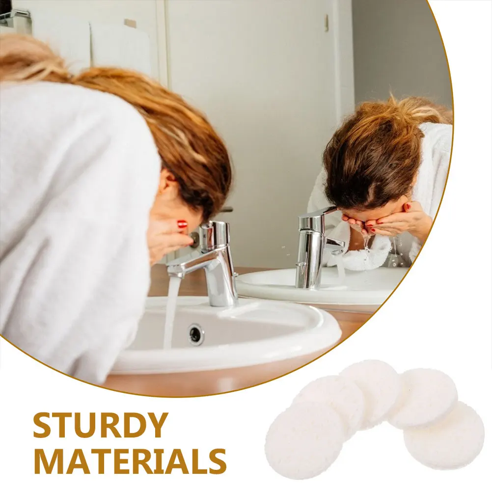 

20pcs Pulp Cotton Pads 60mm 8mm Pink Gentle Makeup Remover Face Cleansing Pad Facial Wipes Facial Cleansing Cosmetics Tool