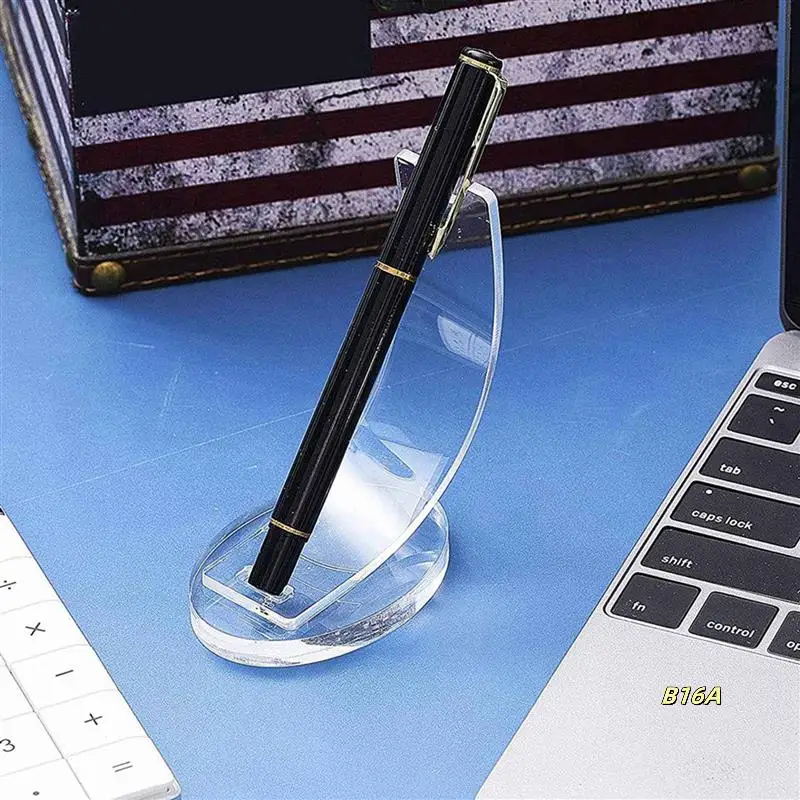 4 Pieces Of Acrylic Pen Holder Display Stand Suitable For Home School Office Or Shop (Transparent)