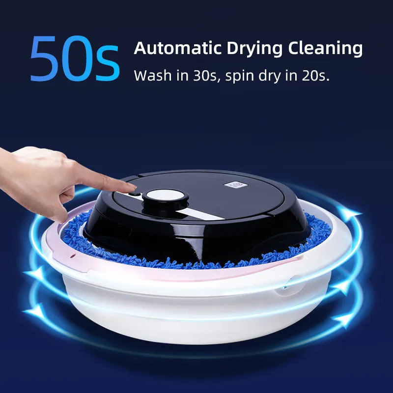 Fully Automatic Intelligent Mopping Robot Wet And Dry Floor Sweeper With Washer Drain Water Automatically Home Mopping Machine