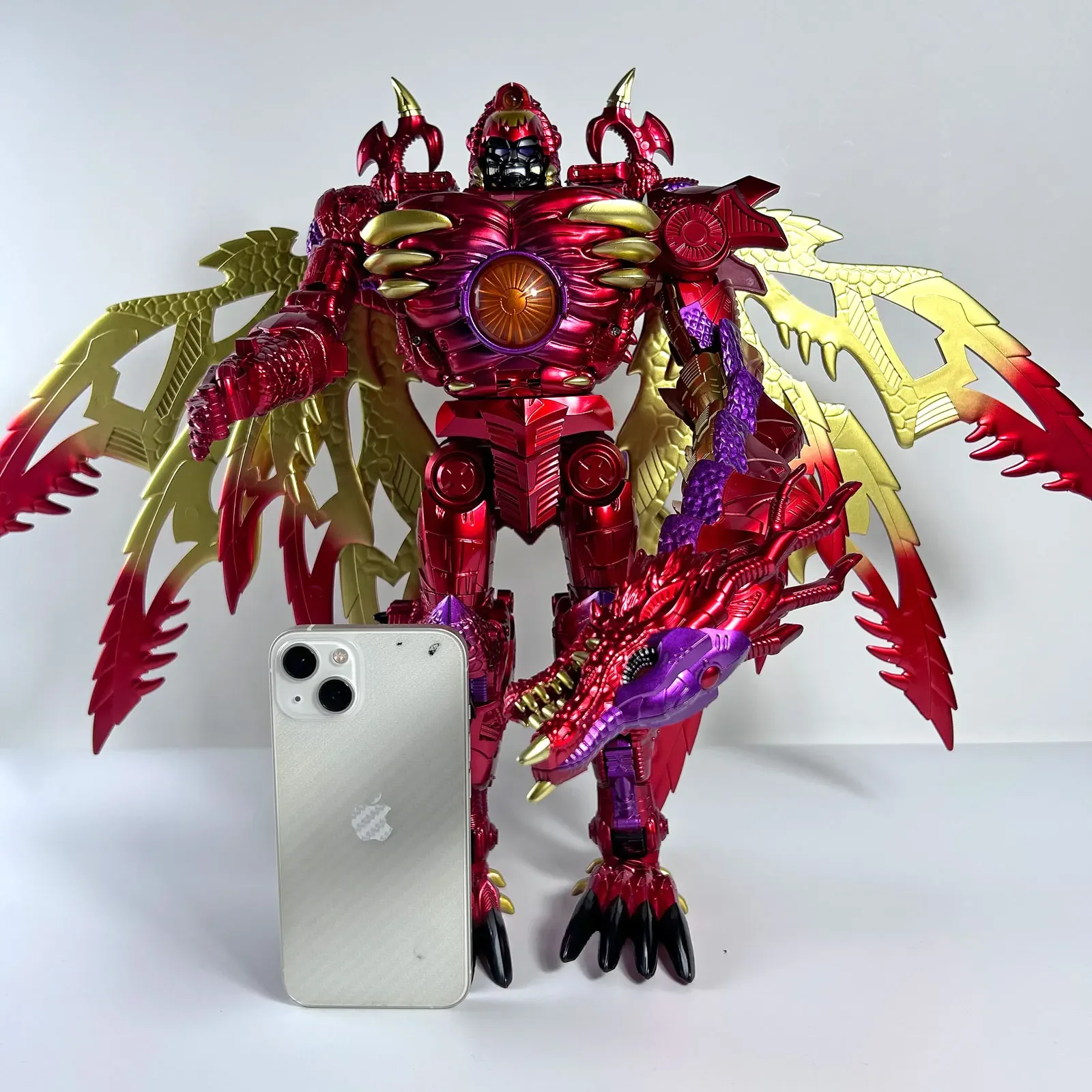 Figura DE ACCIÓN DE TAIBA RD-01 RD01, transformable, Extra grande, TRANSMETAL 2 MG, Dragón Rojo, regalo de colección