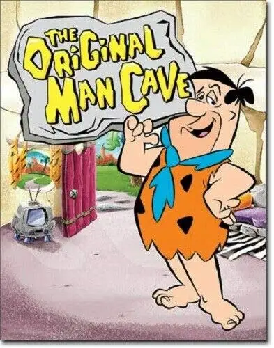 Flintstone оригинальная мужская пещера металлический знак 8x12 дюймов оловянные знаки Декоративные знаки и таблички