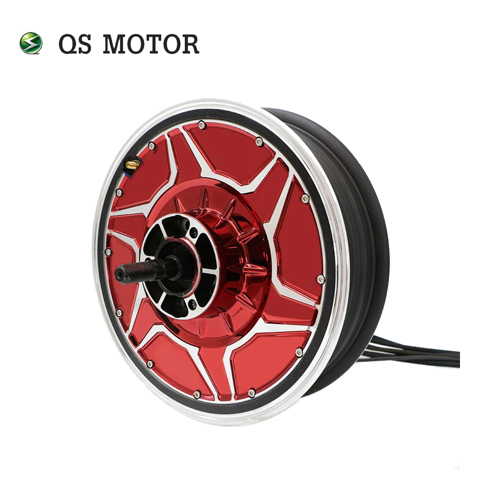 QS MOTOR QS268 3000W 12*3.0 inch V5 72V 130kph High Power BLDC Electric Wheel Hub Motor for Electric Motorcycle Scooter