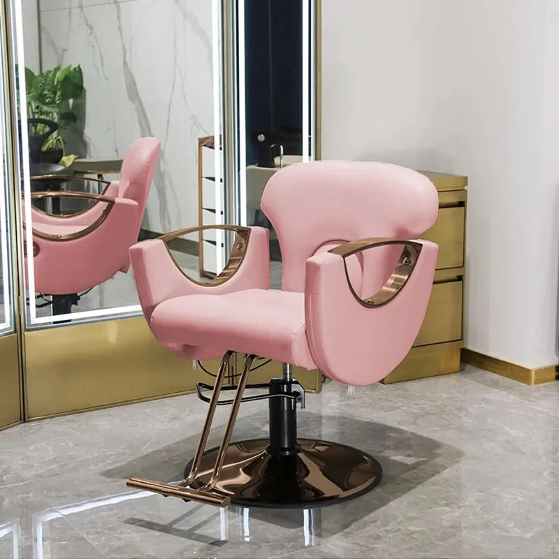 كرسي حلاقة فاخر للرجال، كرسي حلاق فاخر للنساء، مصمم مكياج، كرسي حلاق مصمم للتجميل #3