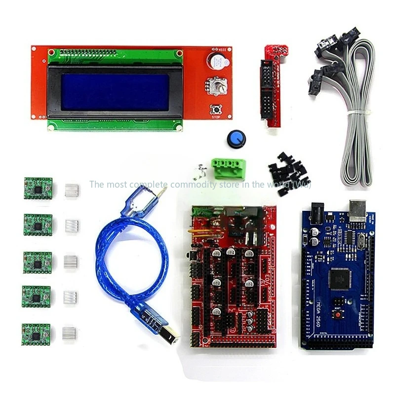 

3D Printer Kit 2004LCD MEGA2560 RAMPS1.4 Control Board A4988 Driver Board Kit