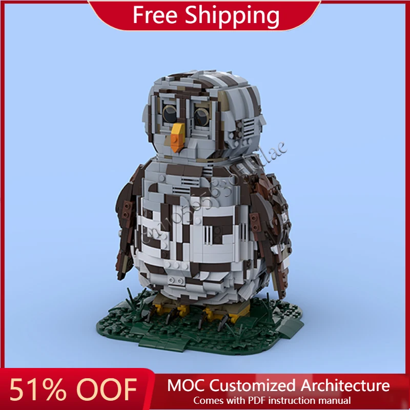 

NEW 1499 PCS MOC Customized Creative Building Blocks Cute Owl Model Kid DIY Assembly Toy For Boys Christmas And Birthday Gifts