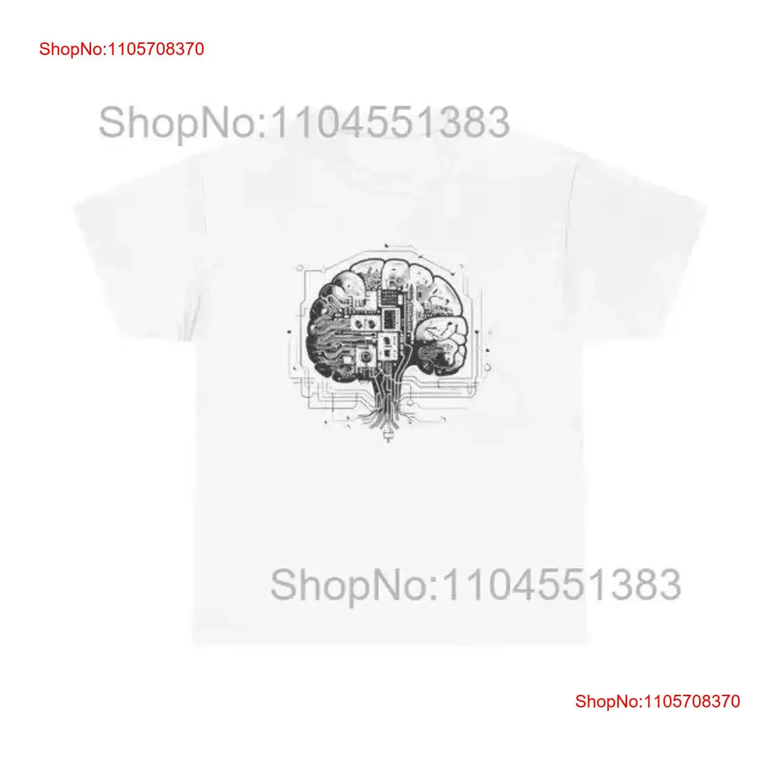 Deep Learning Brain T Shirt cool abstract ai bci machine tech vintage Washed Comfortable Breathable Top For Everyday Wear