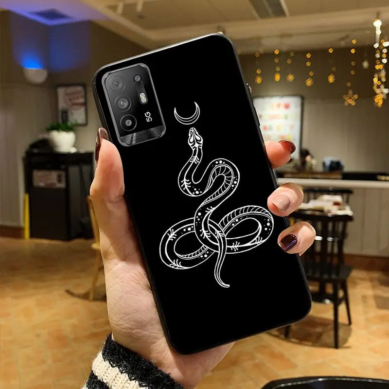 funda The Snake and Fern Phone cover For OPPO A94 A74 A9 A5 A53 A73 2020 A57 A76 A96 4G A54 A78 A95 A98 A72 5G Cases coque