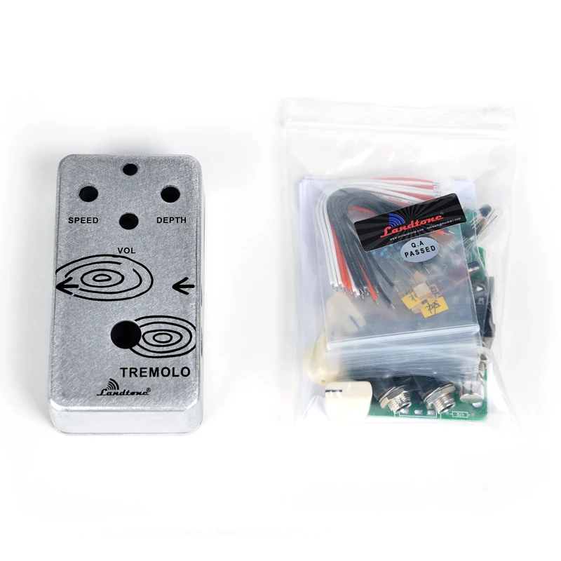 DIY Tremolo Effect Pedal kits With 1590B  Pre-drilled And 9 PIN 3PDT Foot Switch True Bypass