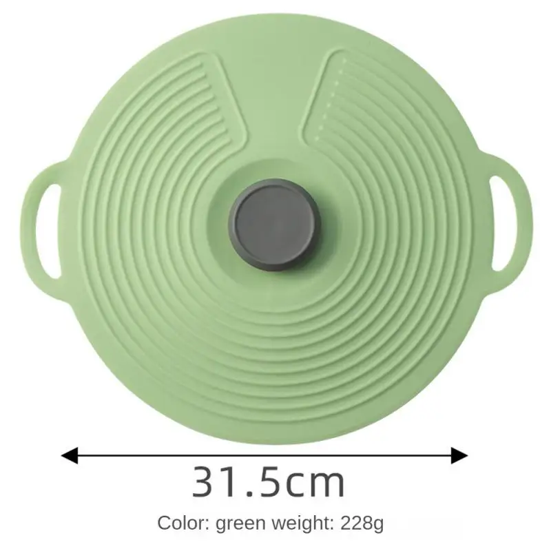 Pot Cover Purple Anti-overflow Anti-scald Seal Heat Resistance Cookware Anti-scald Cover Tableware Cover The Oil Fresh-keeping