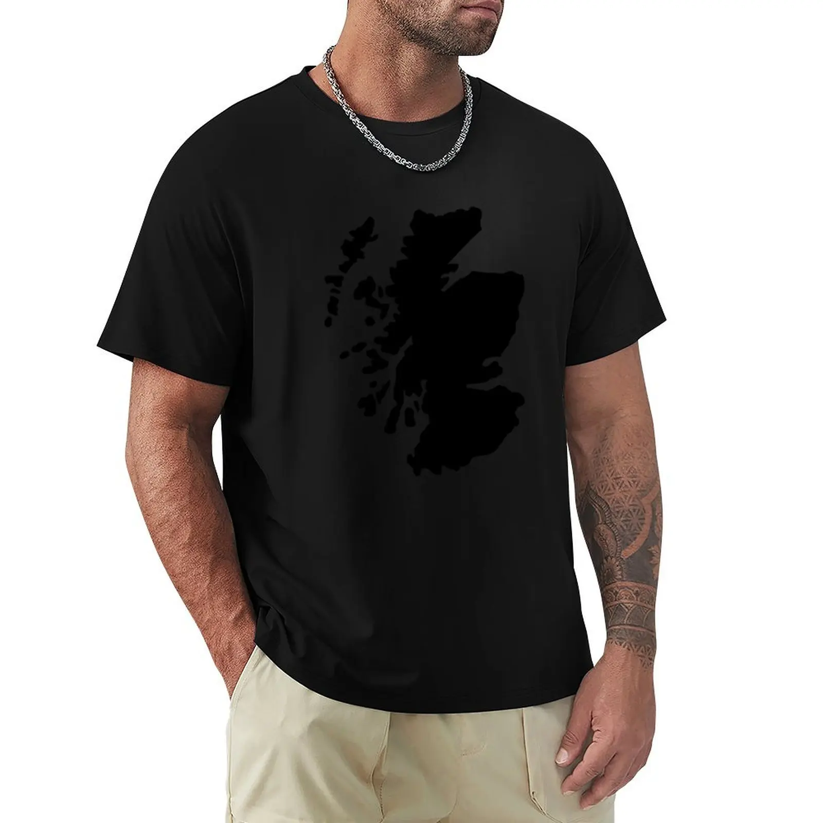 

Map of Scotland T-Shirt summer clothes quick drying Man t-shirt new gifts and t-shirts men t shirts