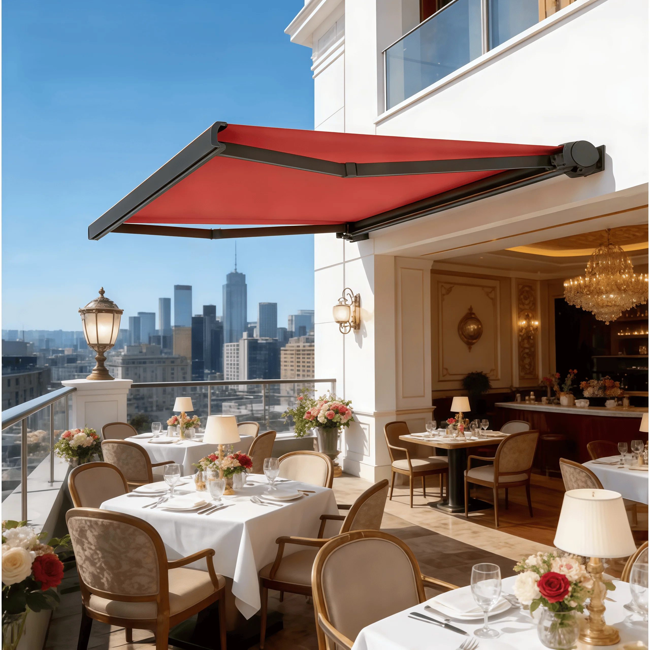 Folding Awning Patio Manual Telescopic Foldable Canopy 6M 4M Cassette Motor Electric Outdoor Retractable Awning Sunshade Pro