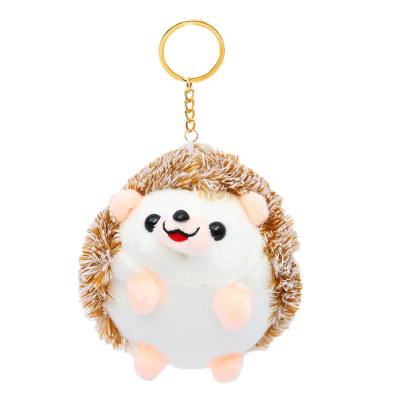 1Pcs Cute Pendant Plush Toy 12CM Plush Hedgehog Toys Key Chain  Animal Stuffed Anime Car Fur Gifts For Women Girl Toys Doll