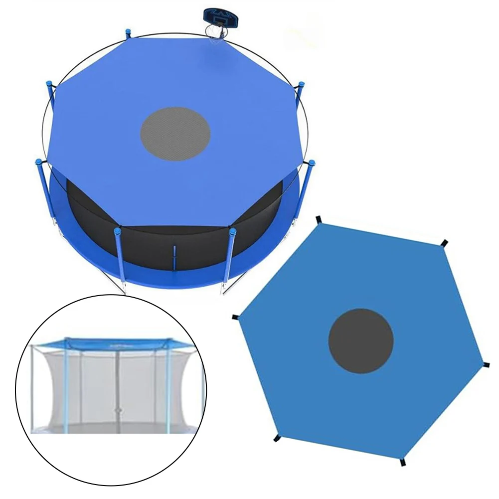 

Trampoline Sunshade Children's Outdoor Trampoline Shade Cover Awning Rip-stop Waterproof Fabric UV Protection Trampoline Cover