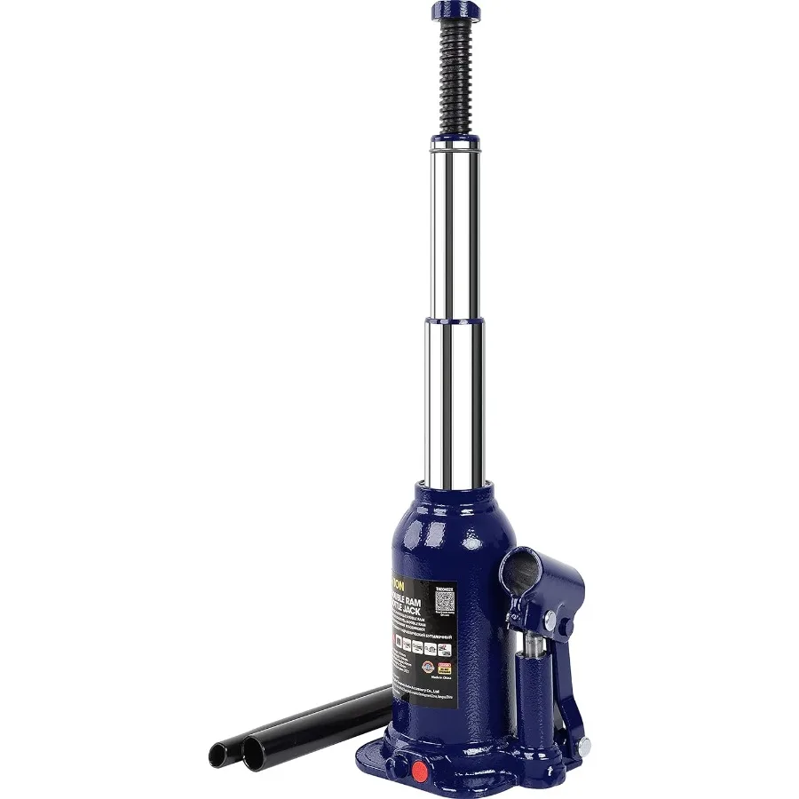 

TCE Torin Welded Hydraulic Car Bottle Jack for Auto Repair and House Lift 4 Ton Double Ram