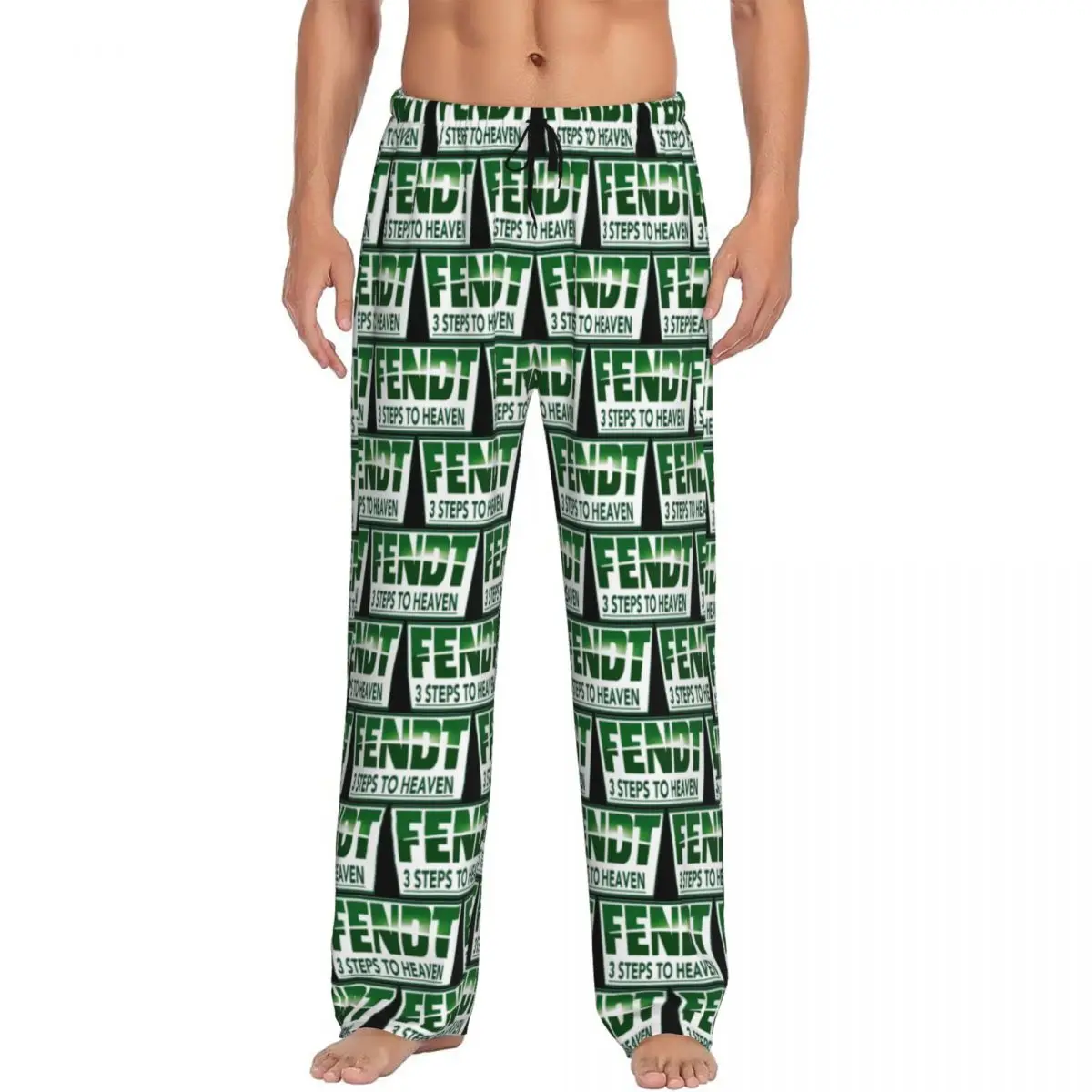 Custom Fendt Tractor Pajama Pants Sleepwear Men Elastic Waistband Sleep Lounge Bottoms with Pockets