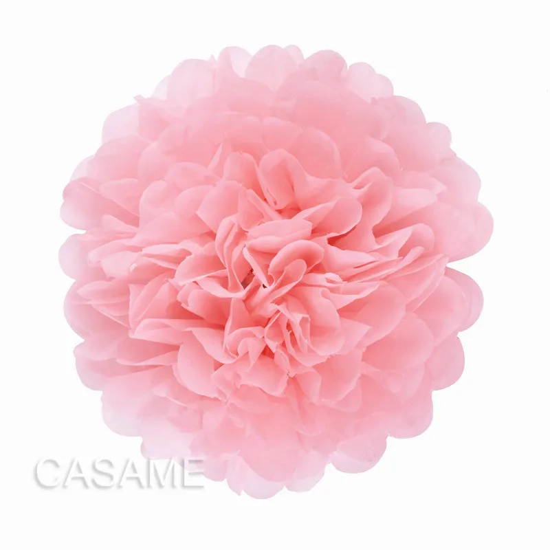 Pompons en papier de soie, 5 pièces, 4 6 8 10 12 pouces, fleurs pour décoration de mariage, anniversaire, bébé