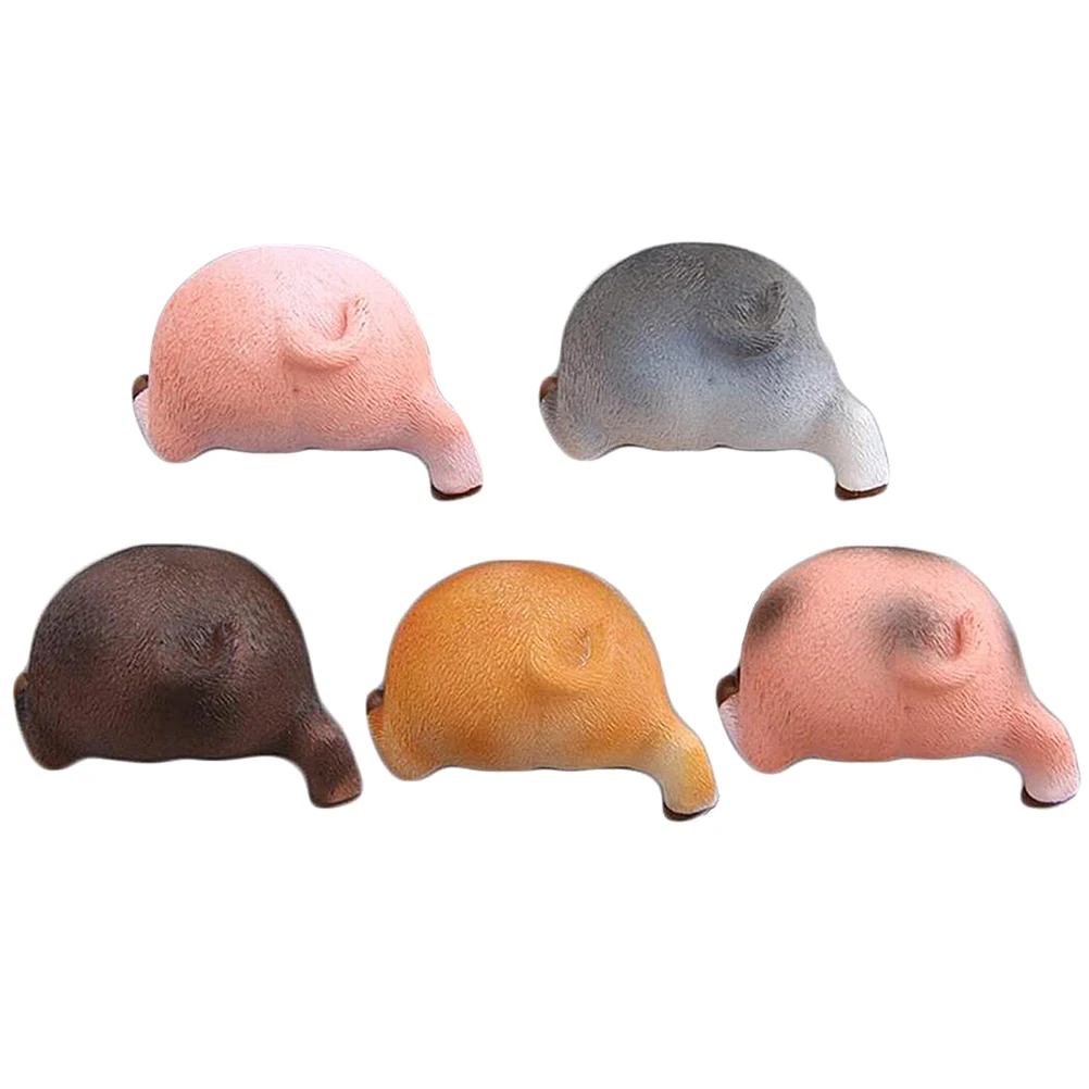 

5pcs Resin Small Pig Fridge Home Decor Kitchen Whiteboard Accessories Animal Butt Strong Adsorption Creative Gifts