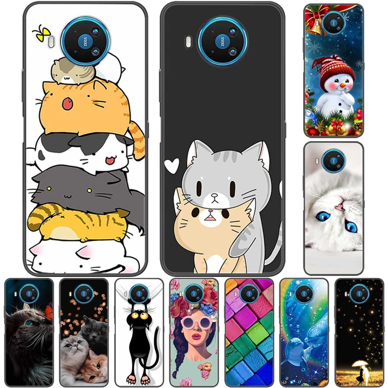 For Nokia 8.3 5G Cases 7.2 6.2 5.4 Soft TPU Silicone Lovely Back Cover for Nokia 7.2 6.2 Phone Case Fundas Bumper Coque NokiaX10