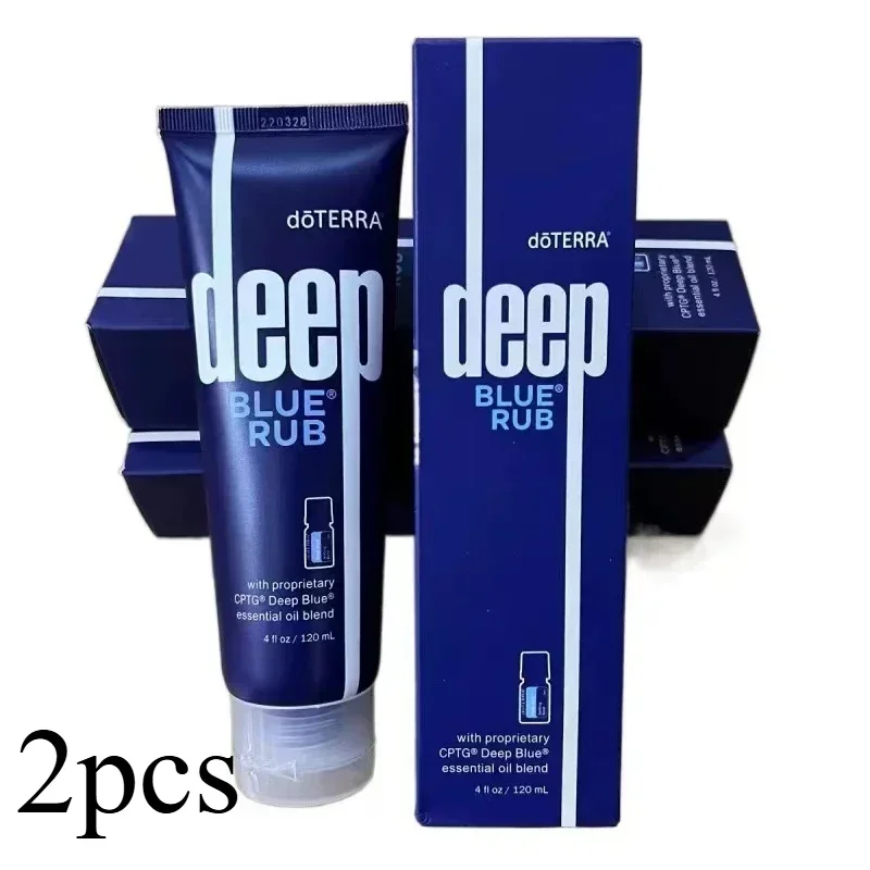 2PCS Creme Deep Blue Rub With Proprietary Cptg Deep Blue Essential Oil Blend 120ml  Makeup Brush