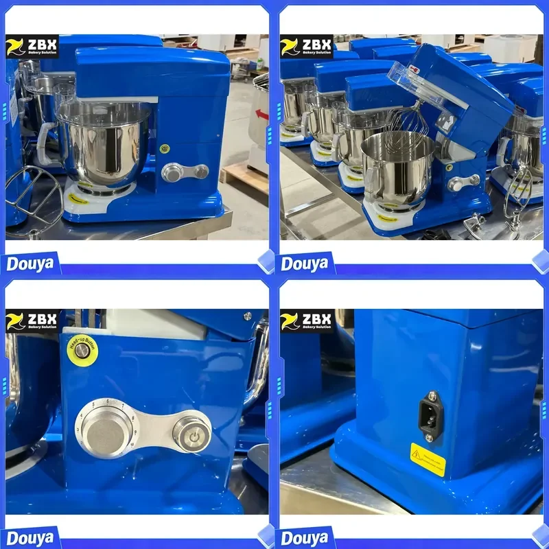 Small Tabletop Kitchen Food Pastry Multifunctional Mixer for Spiral Mixing Machine Customized Color for Flour Milk Bread