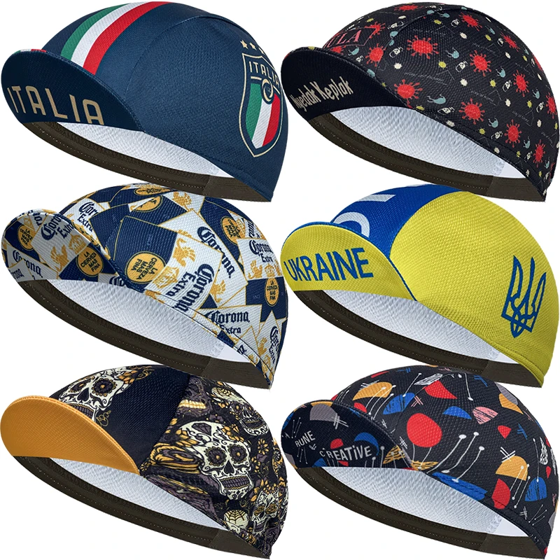 2024 New Summer Polyester Sweat Absorbent Cycling Cap, Popular, Unisex, Graffiti