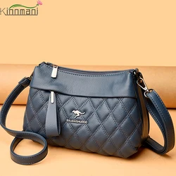 Luxury Women 3 Layers Handbags High Quality Designer Soft Leather Crossbody Bags for Female 2024 Ladies Shoulder Messenger Bags