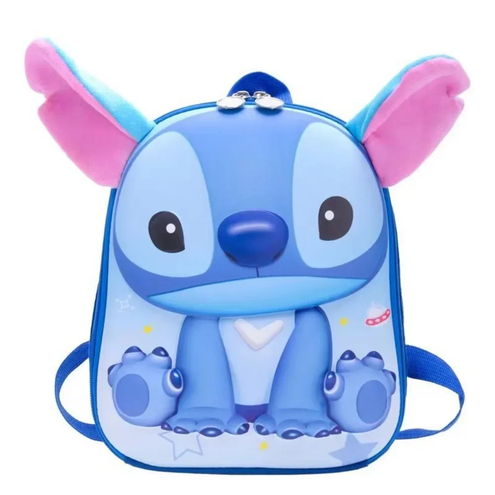 Karakter kartun animasi populer Stitch 3D Shell Super ringan lucu untuk anak laki-laki dan perempuan cocok untuk ransel taman kanak-kanak