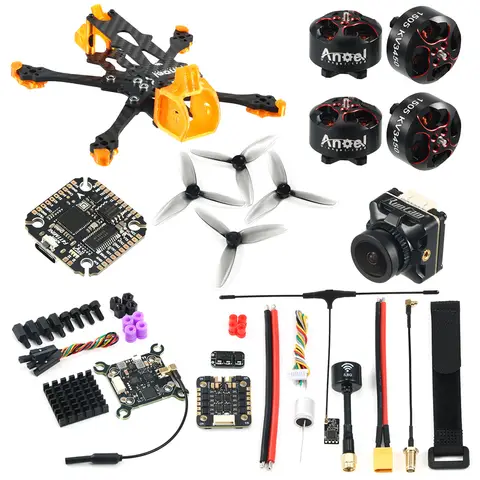 Uangel30 3inch Flower Fly FPV Kit 3inch Frame 1505 3450KV Motor F411 FC & 40A ESC Runcam Robin3 Camera Small FPV Drone Kit
