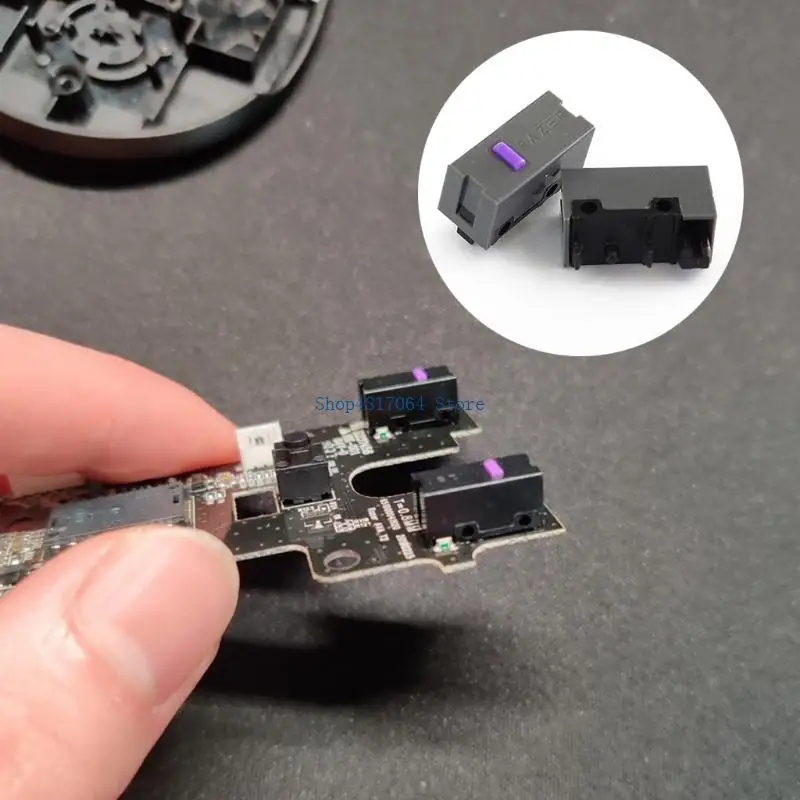 

T3LB 2Pc Original Light Mouse Micro Switch Hot plug for Viper Basilisk Deathadder Mouse Micro Buttons 80 Million