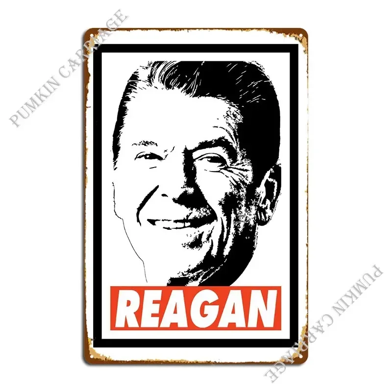 Ronald Reagan Metal Signs Mural Wall Decor Personalized Retro Tin Sign Poster