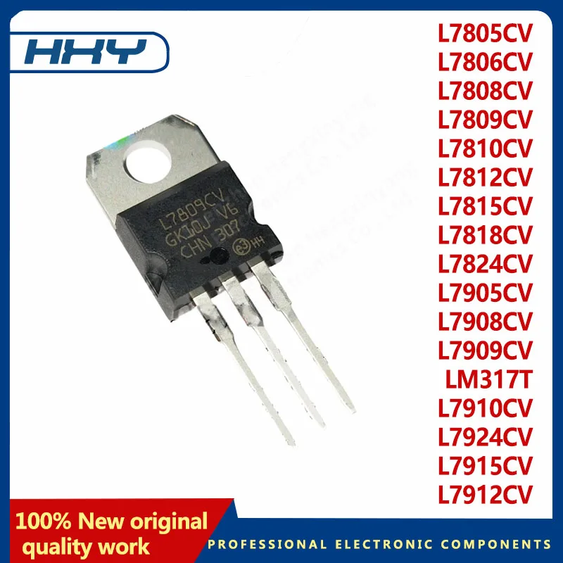 10 PCS L7805CV L7806CV L7808CV L7809CV L7810CVL7812CV L7815CV L7818CV L7824CV L7905CV L7908CV L7909CV L7912CV L7915CV L7924CV