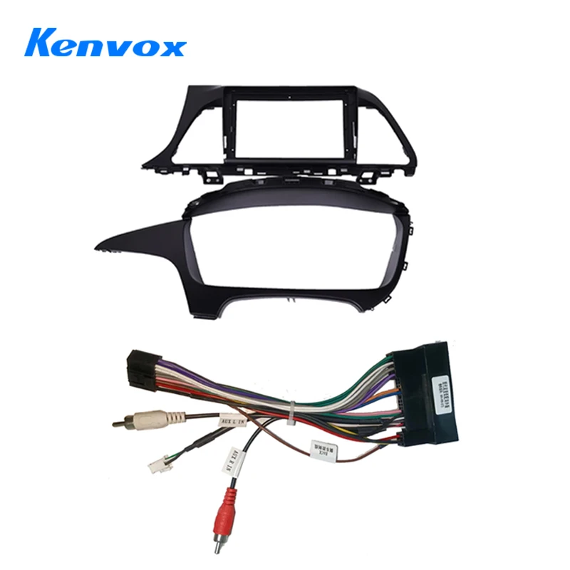 9 inch  Kenvox Android car audio radio 2din frame fascia for Hyundai Sonata 9 2015  dvd dash mount kit panel wire cable adapter