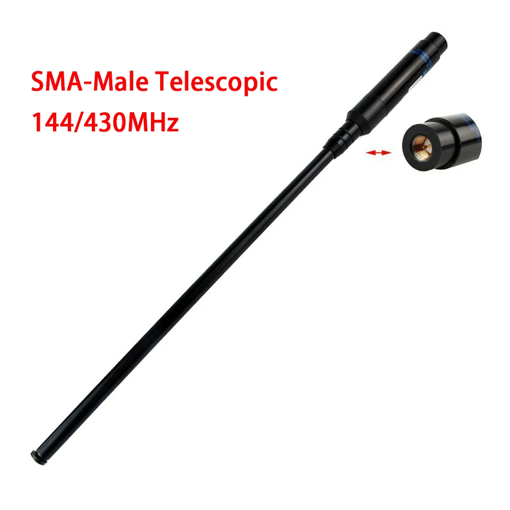 

RH-660S SMA-Male Telescopic Antenna 144/430MHz Dual Band for YAESU VX-3R VX-5R VX-6R VX-7R VX-8R Walkie Talkie Ham Radio