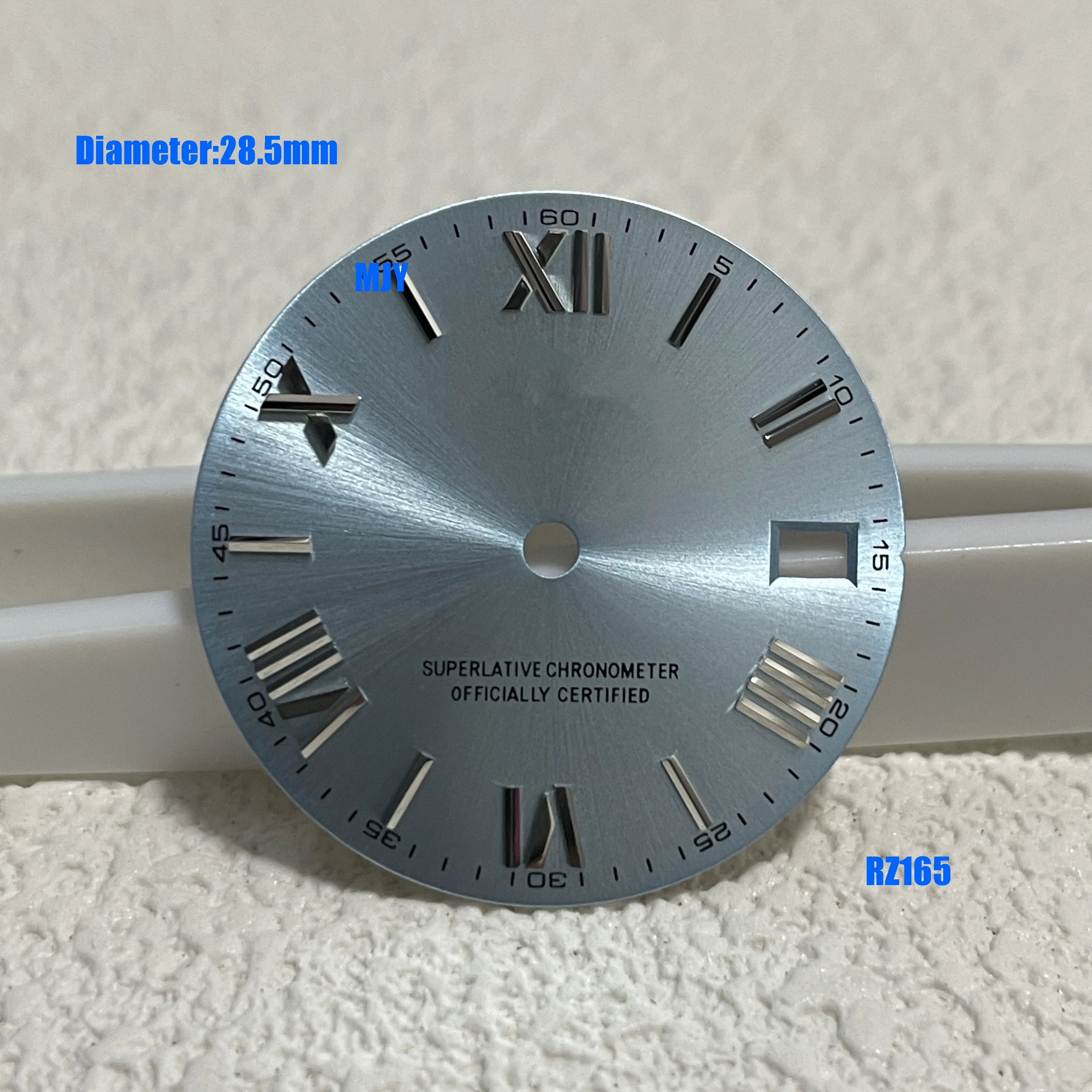 28.5 مللي متر منتجات جديدة عالية الجودة شعار رقم روماني S قرص مناسب لحركة nh35 nh36 أدوات إصلاح ملحقات الساعة #5