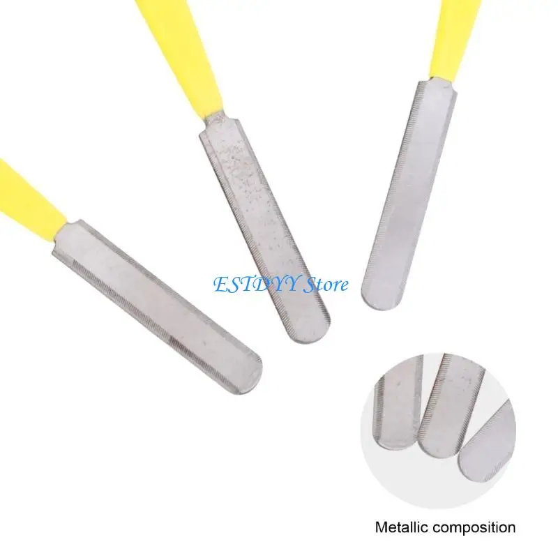 G6DE جيتار الجوز الملفات مزدوجة حافة الجوز الشق الملفات مجموعة الحنق تتويج الملفات Luthier أدوات لموسيقى الجاز باس مجموعة جيتار #4