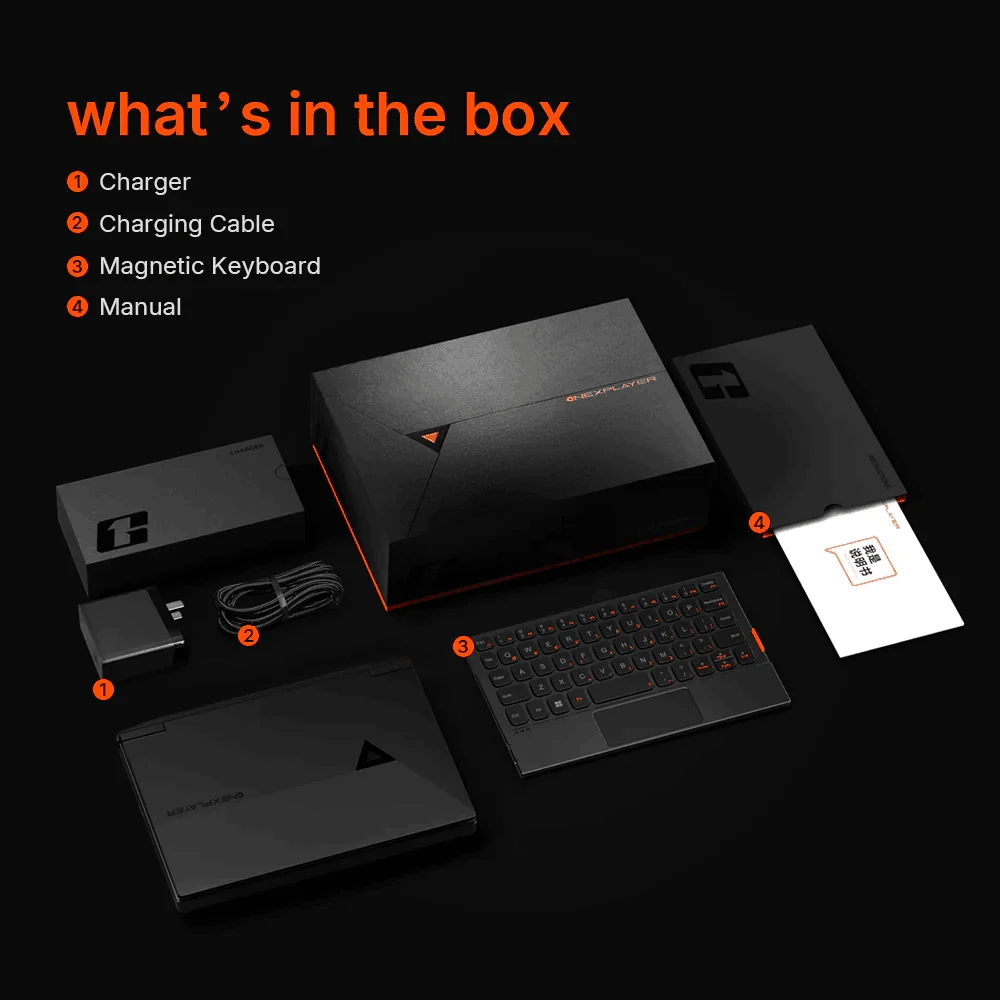 Laptop do gier OneXPlayer G1 AMD Ryzen AI 9 HX 370 i Intel Core Ultra 7 255H Przenośny komputer z klawiaturą o przekątnej 8,8 cala i częstotliwością 144 Hz z podwójnym trybem pracy