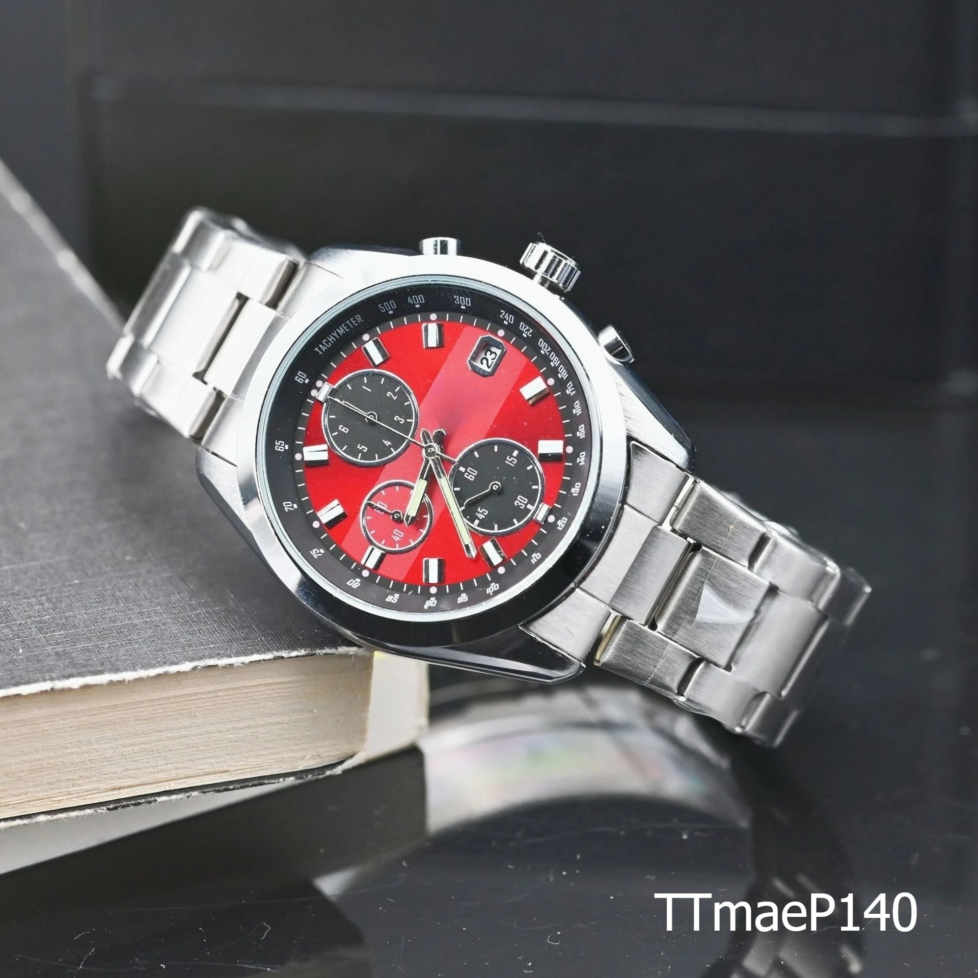 Open Heart Watch - Multifunctioneel nep-mechanisch herenhorloge met zes pinnen,