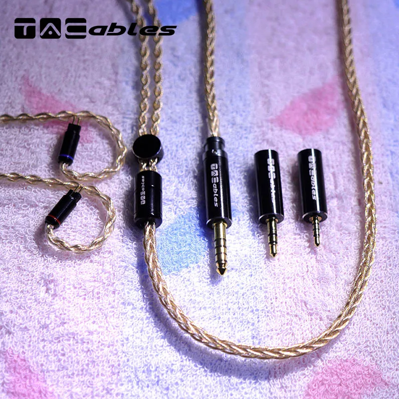 كابل نمطي تاكابل كهرماني 3 إلى 1 مطلي بالذهب و ليتز مطلي بالفضة و 6N Occ النحاس الهجين ترقية سماعة كابل 0.78 MMCX