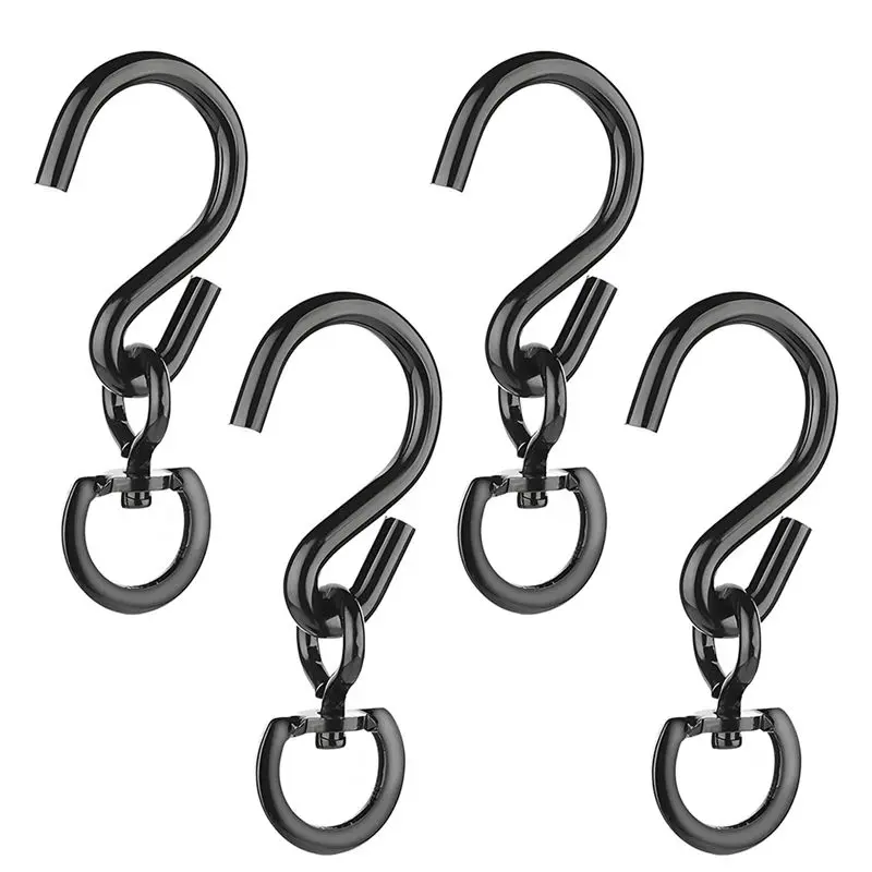 

AT84-4 Pcs Swivel Plant Hanger Pots Hooks Heavy Duty Hanging Plant Hook 360 Degrees Swivel Metal Hooks For Indoor And Outdoor
