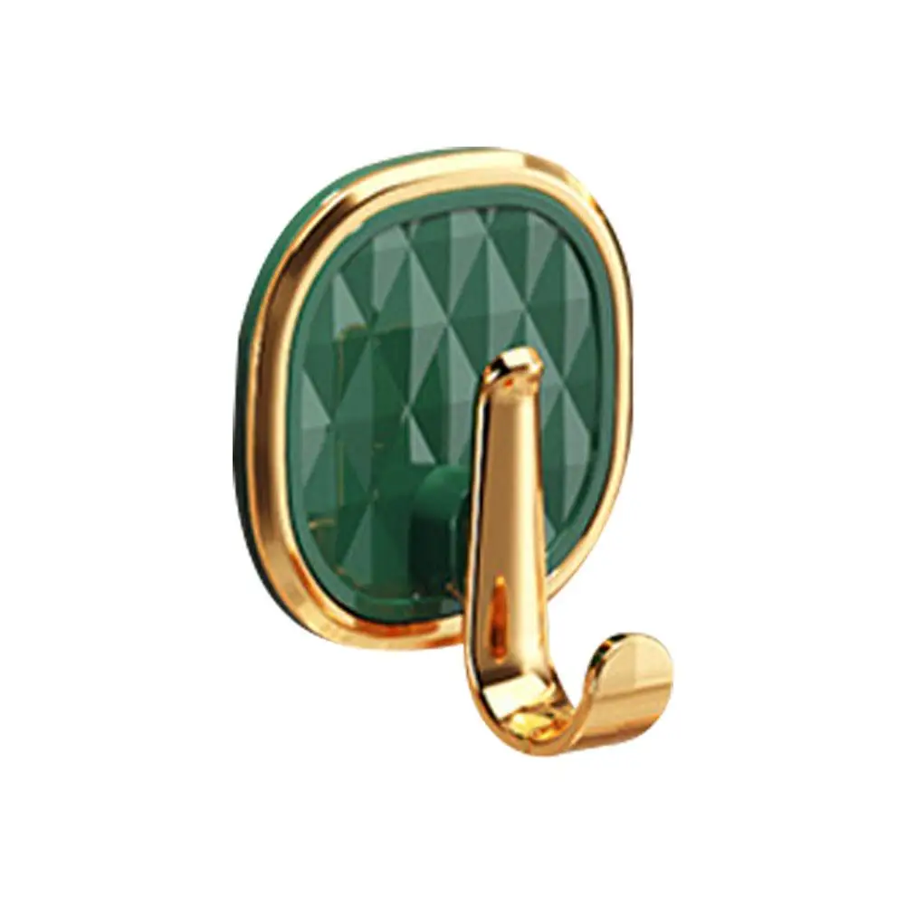 Ganchos de pared de lujo sin perforaciones, colgador de abrigos pegajosos fuertes, colgador de bolsas de instalación de cocina, estante de ropa, organizador fácil de puerta, toalla H0h1, 1 piezas